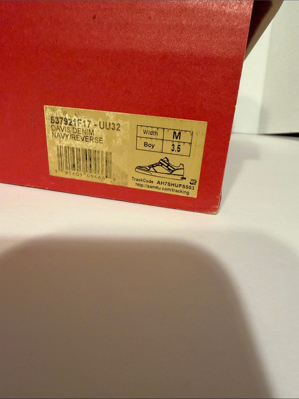 Levi's Kids Dark Navy and White Hook & Loop Sneakers - Picture 2 of 5